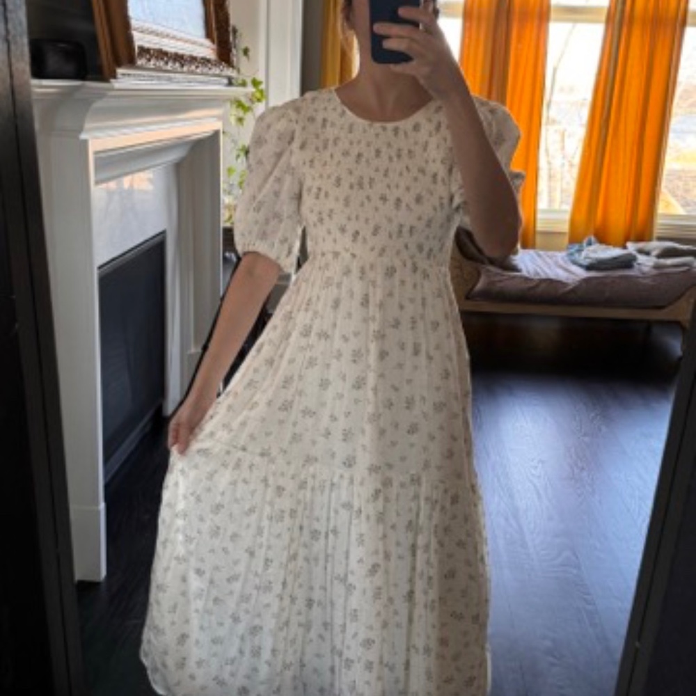 En Saison cotton maxi dress in M